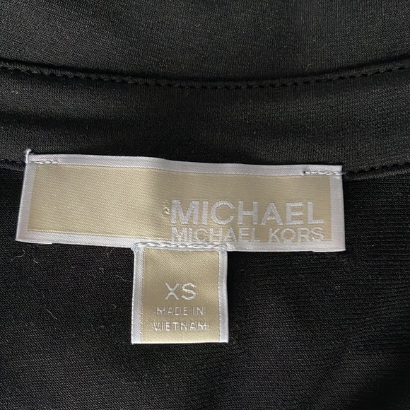 Michael Kors collared zipper front sleeveless black dress size XS - Picture 7 of 8